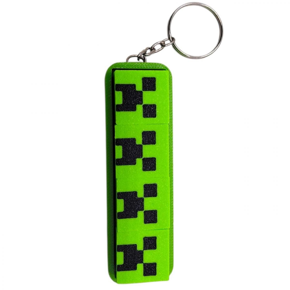 Брелок 3d печать "КРИПЕР-КЛИКЕР" (ЧЕТЫРЕ КНОПКИ) Майнкрафт / Minecraft, KEYCHAIN  фото 1
