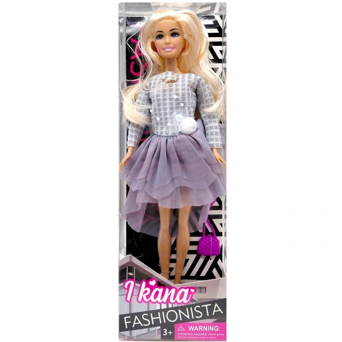 Уценка.  Кукла "Fashionista" 28 см (Серый) - РОЗБИТЕ ПАКУВАННЯ  фото 1