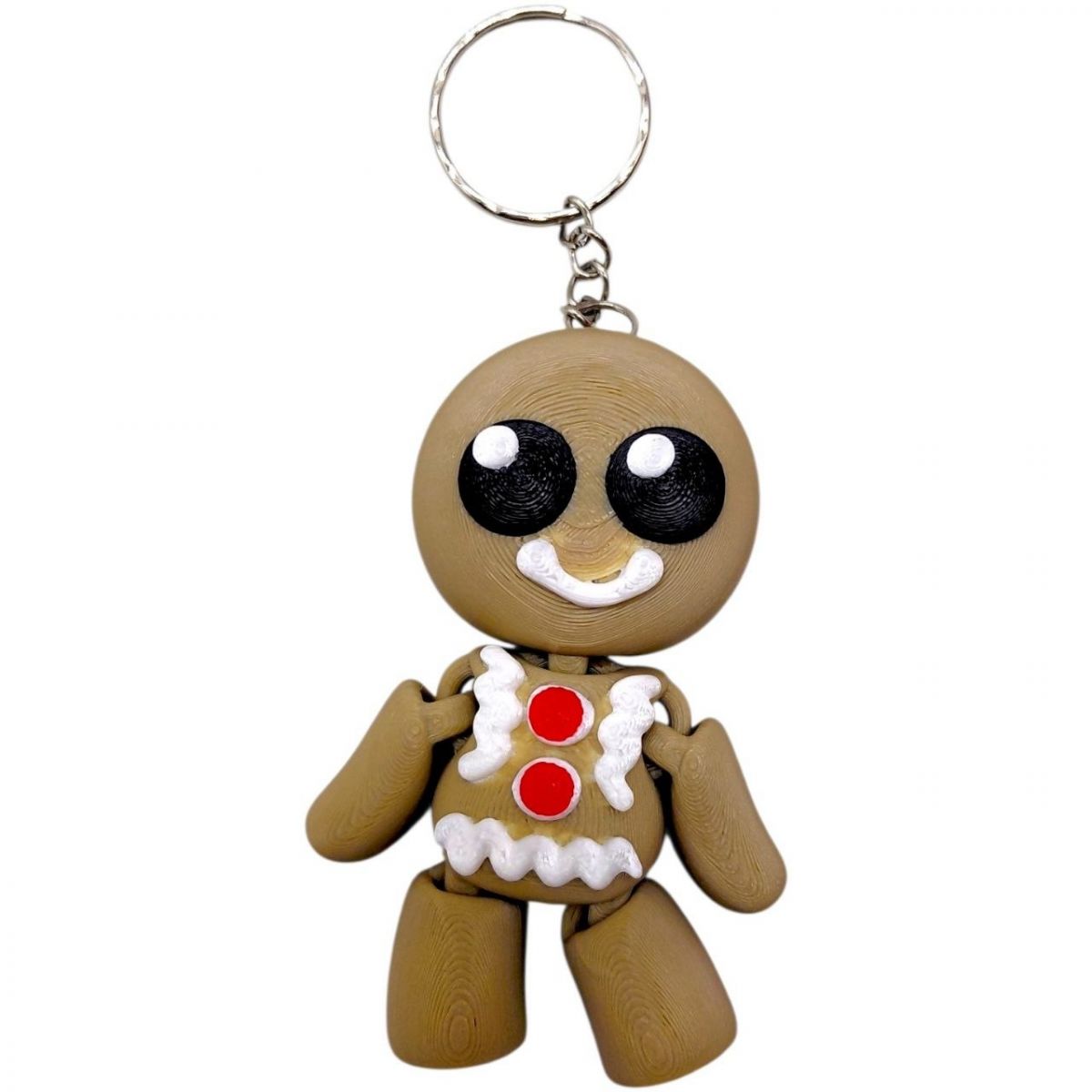 Брелок 3d друк "ЧОЛОВІЧОК-ПЕЧИВО" (ВИД 1) , KEYCHAIN  фото 1