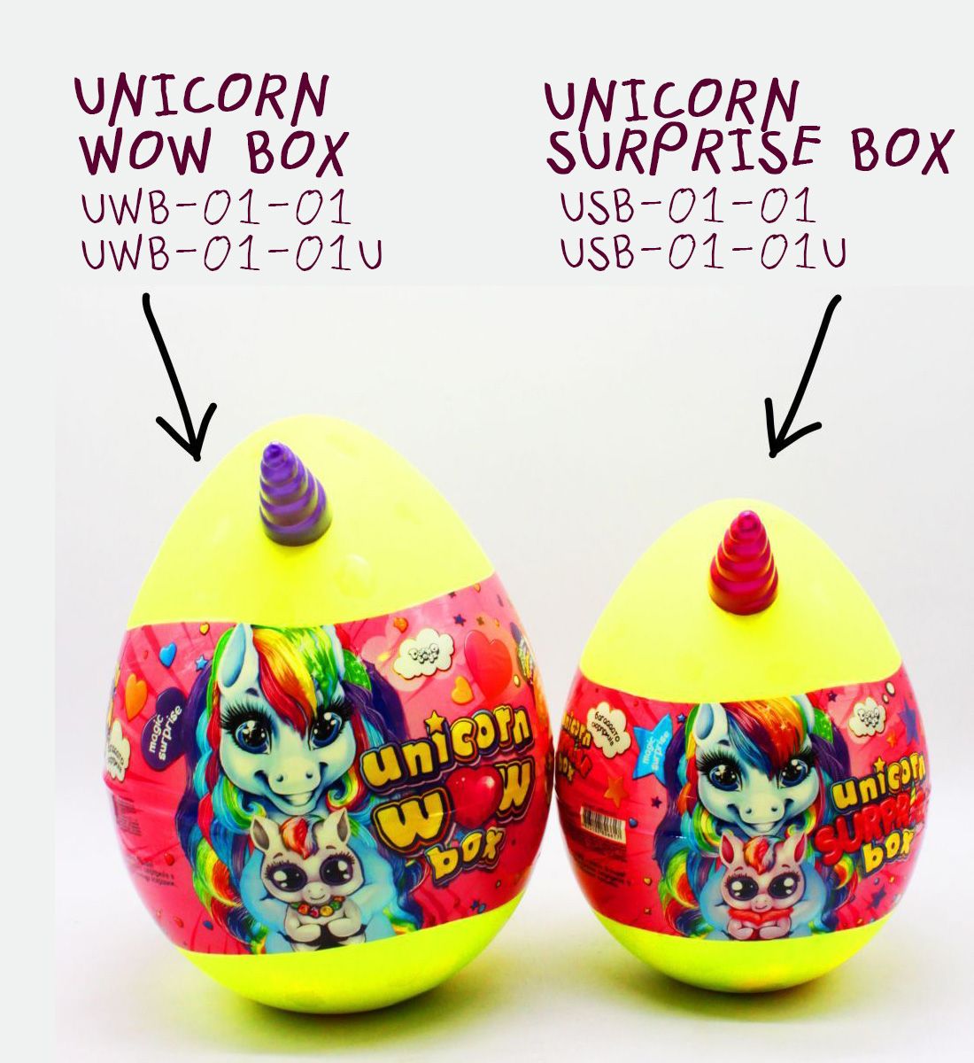 Іграшка-сюрприз "Unicorn WOW Box", укр (малиновий)