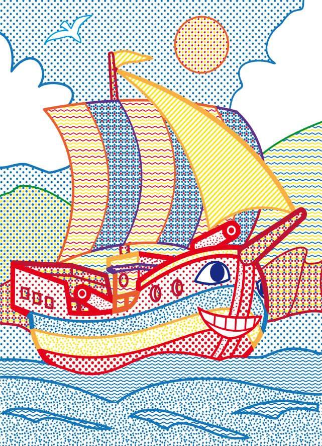 Книга "Великі водні розмальовки: Кораблі"