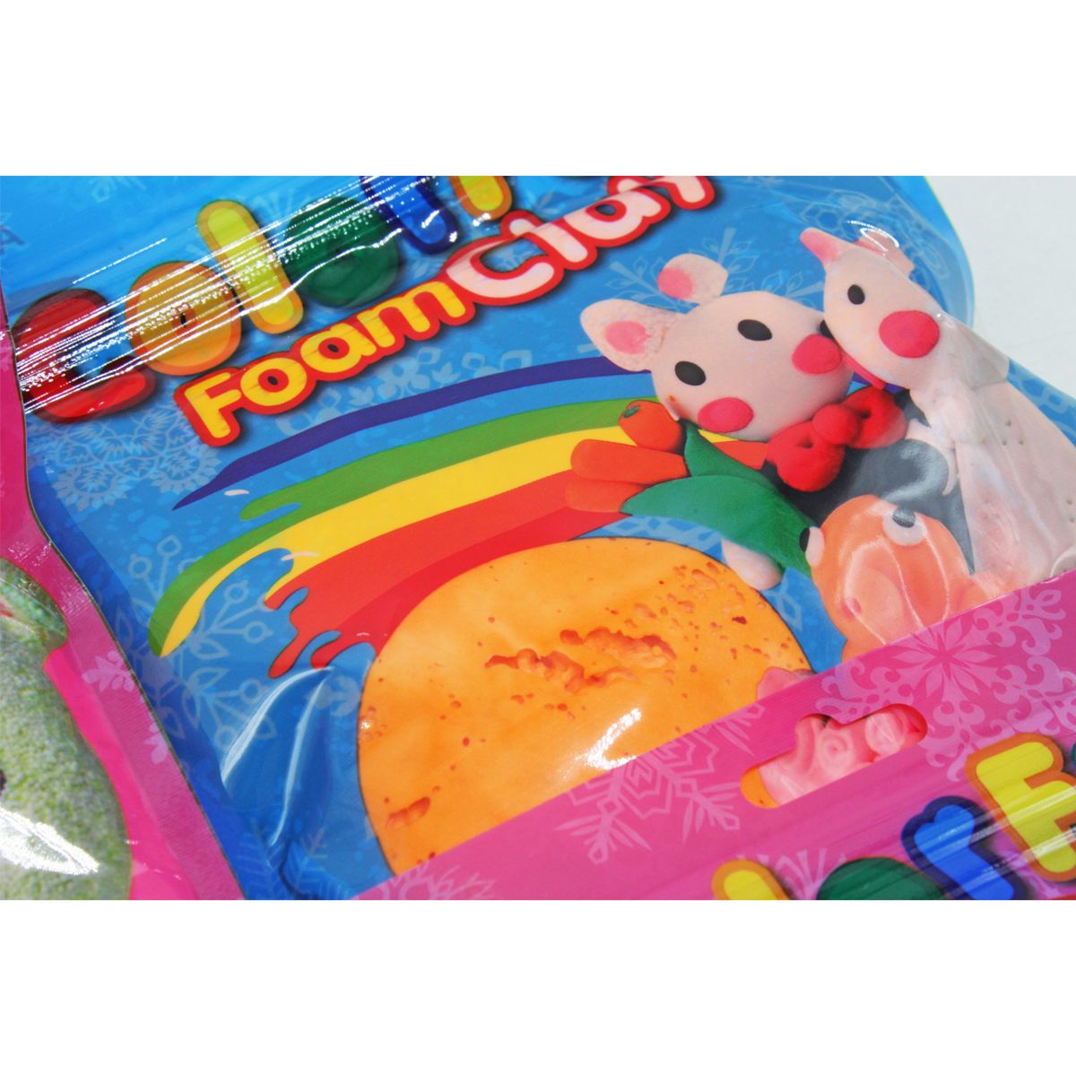 Воздушный пластилін у пакетах "Color Fun" (6 пакетов)