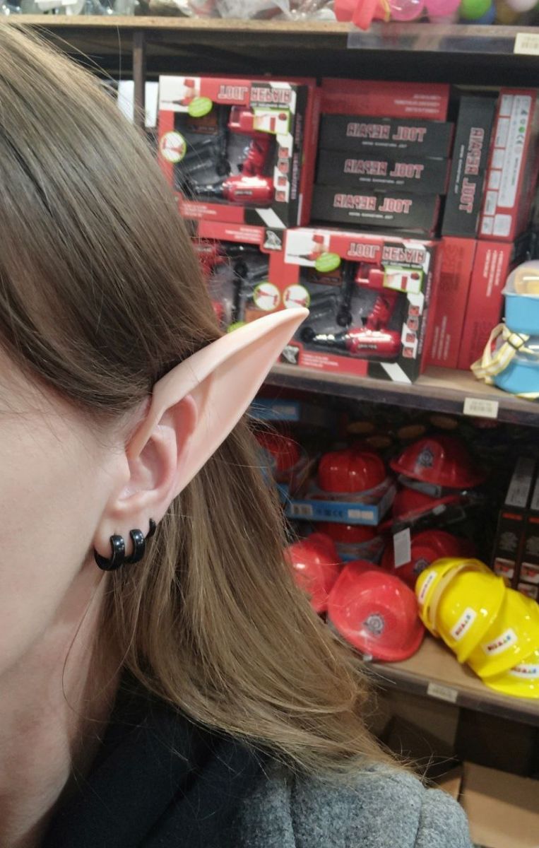 Накладные резиновые уши "Уши Эльфа", 2 штуки