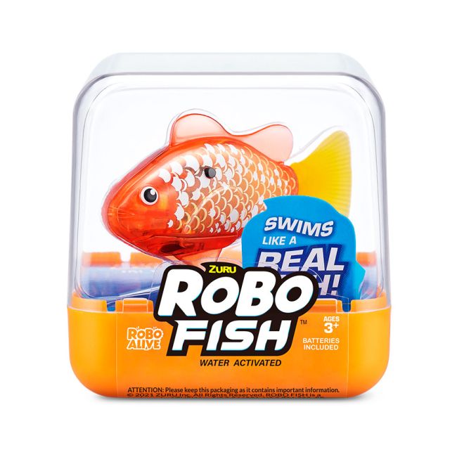 Інтерактивна іграшка ROBO ALIVE S3 – РОБОРИБКА (золотиста)  фото 3