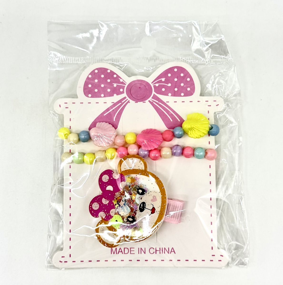 Набір аксесуарів - 3 штуки, браслети/заколка (МІКС ВИДІВ)  фото 3