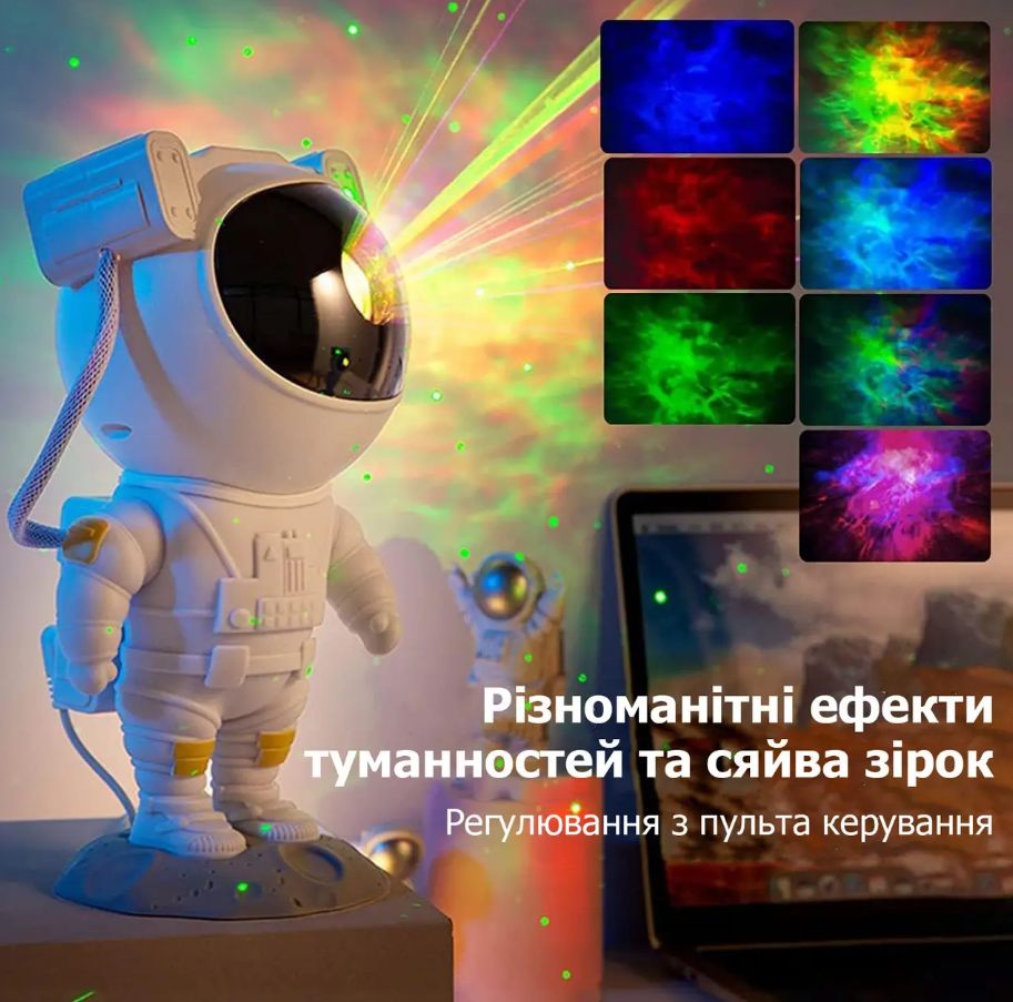 Нічник-проектор "Астронавт", зоряне небо