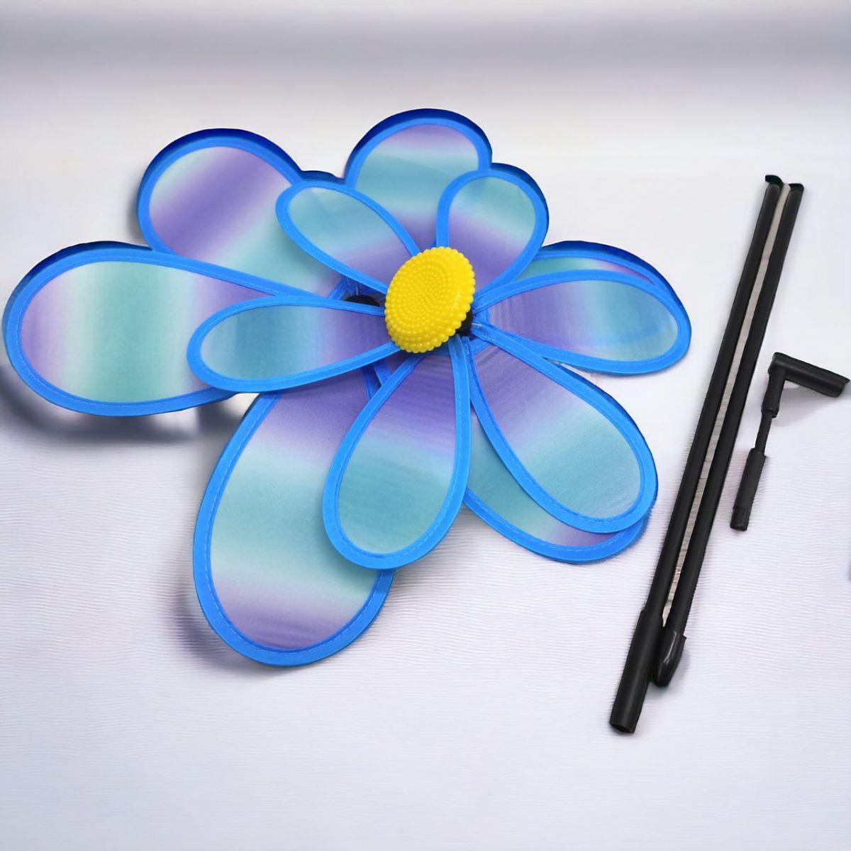 Ветрячок "Цветочек", диаметр 38 см, голубой