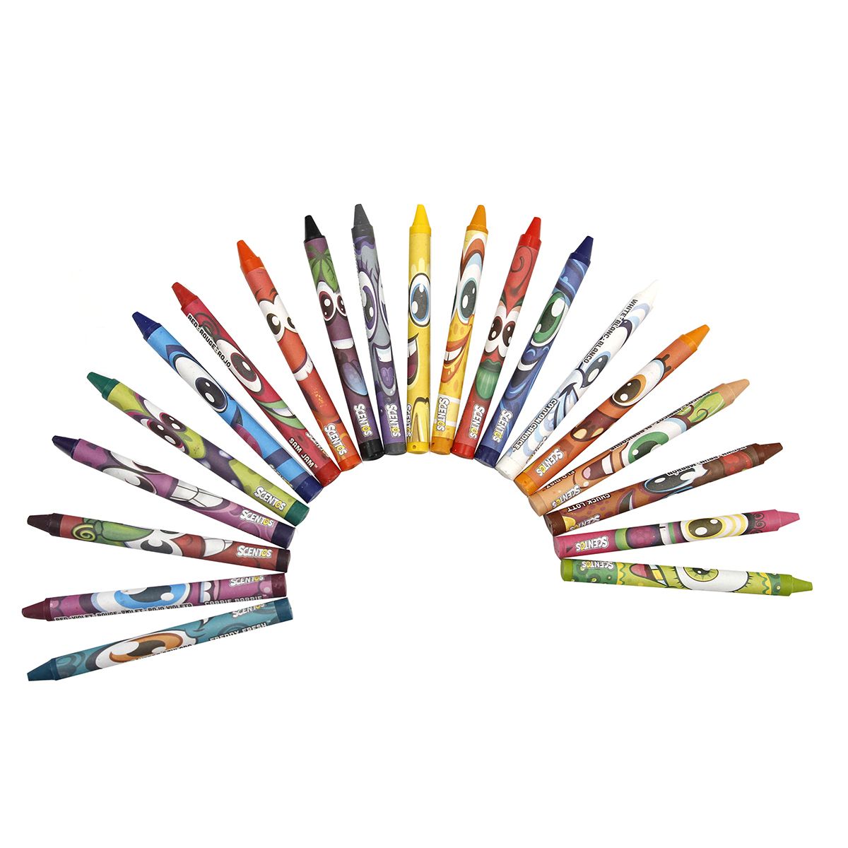 Набір ароматних воскових олівців - ФРУКТОВА ФЕЄРІЯ (20 кольорів)