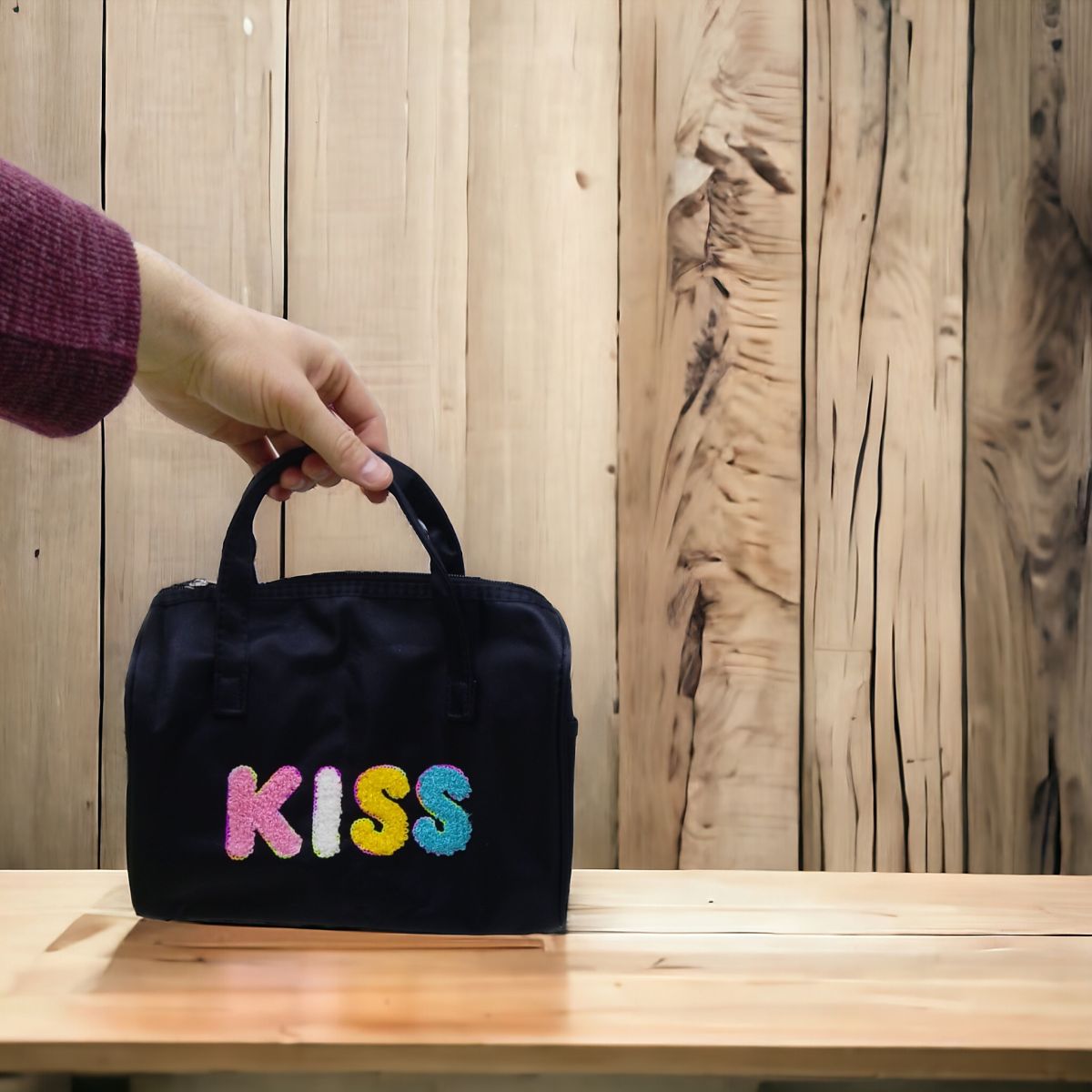 Сумка дитяча "Kiss", 23х26 см (салатова)