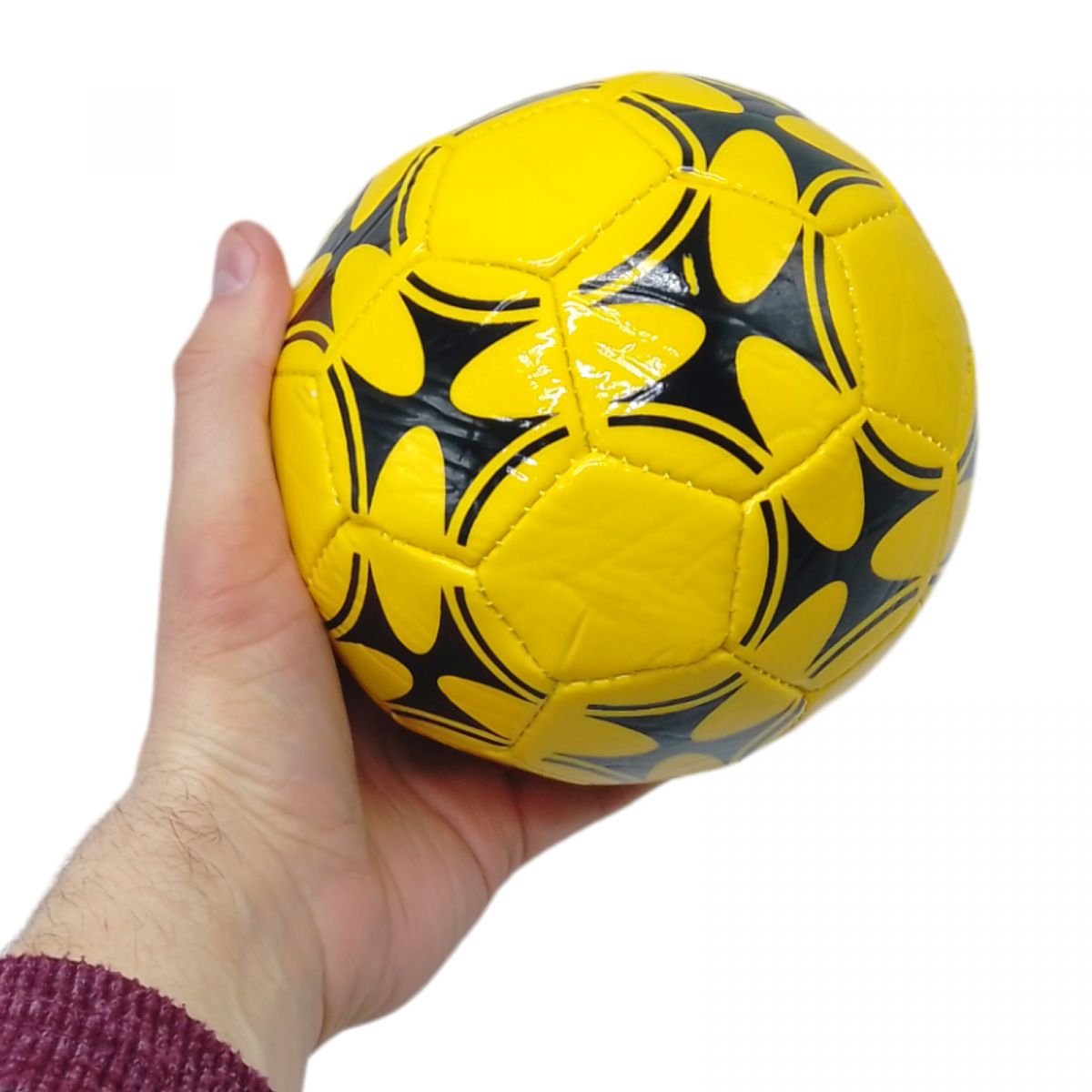 Мяч футбольный №2 детский (желтый)