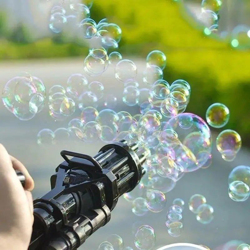 Кулемет-бластер для мильних бульбашок (золотистий)