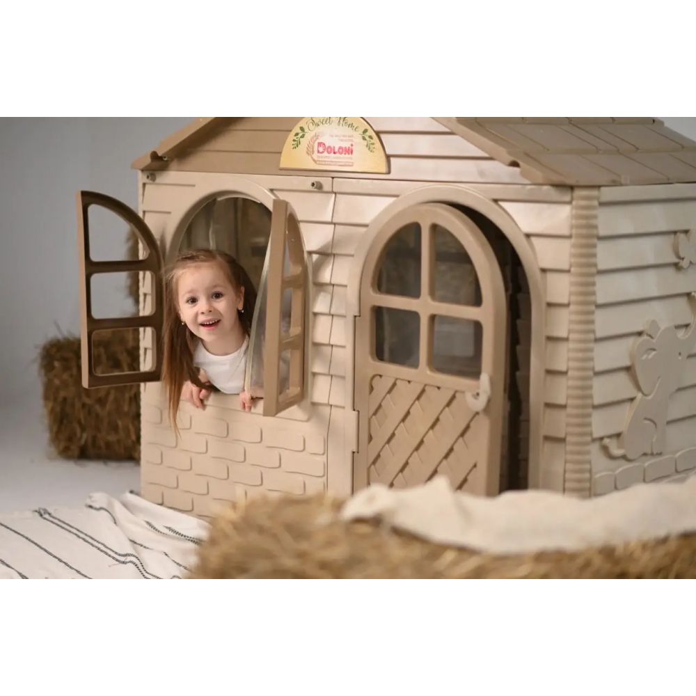 Детский домик "Дом со шторками" эко серия