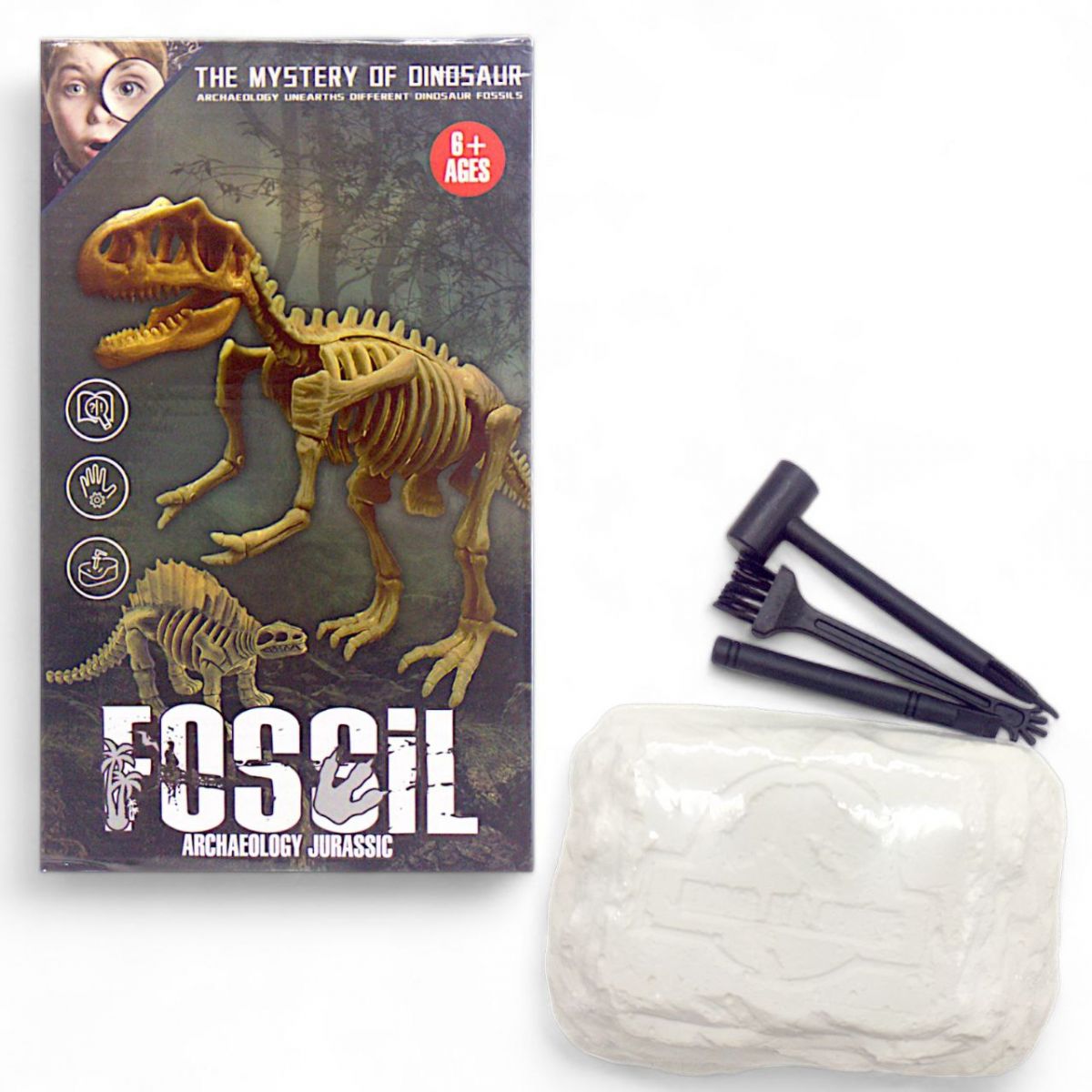 Набор для проведения раскопок "Fossil.  Archaeology Jurassic" (2 скелета)