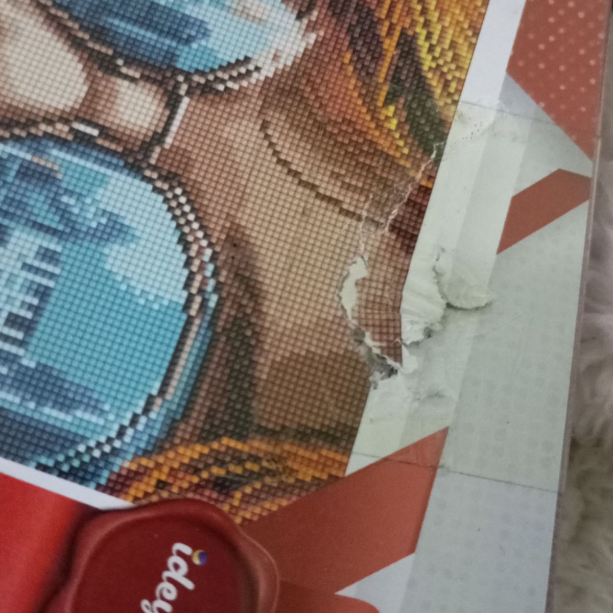 Уцінка.  Алмазна мозаїка "Пейзаж Лондона" 30х40 см - Подерта частина картини  фото 3