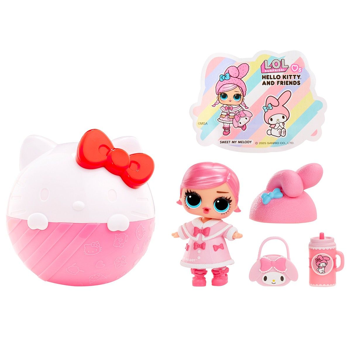 Игровой набор с куклой L. O. L.  Surprise! серии Loves Hello Kitty – Hello Kitty и друзья