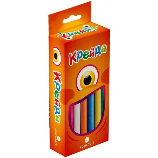 Крейда маленька, кругла - 8 штук (різнокольорова) фото 3 Крейда маленька, кругла - 8 штук (різнокольорова) фото 3