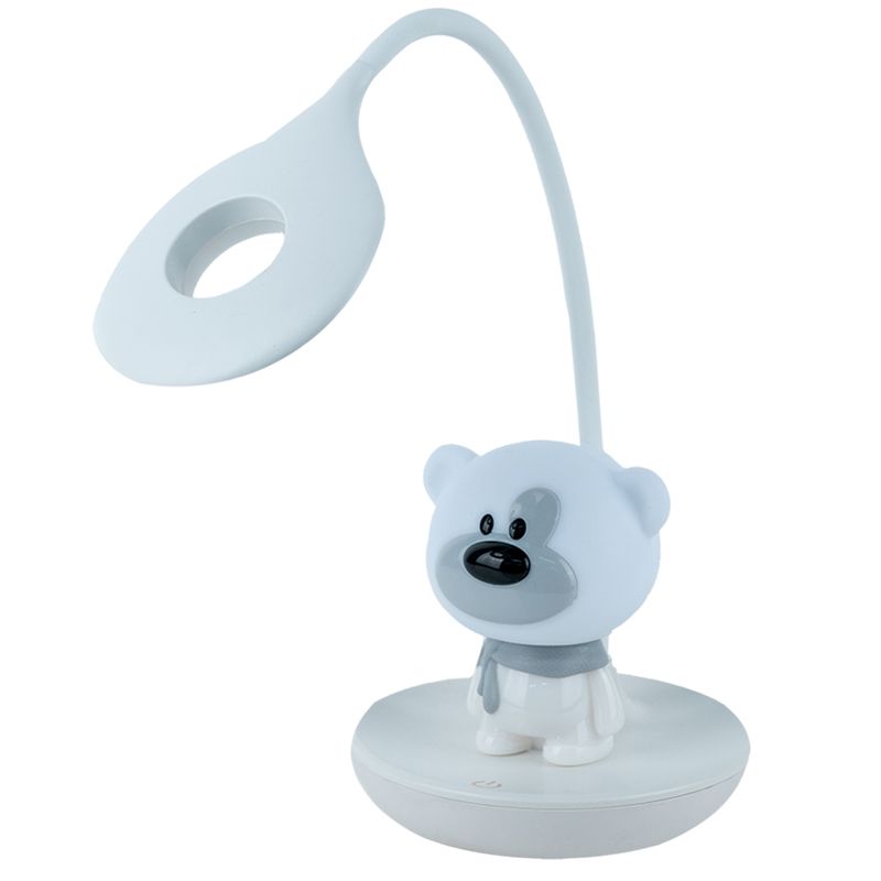 Настільна лампа LED з акумулятором Bear, білий Настільна лампа LED з акумулятором Bear, білий