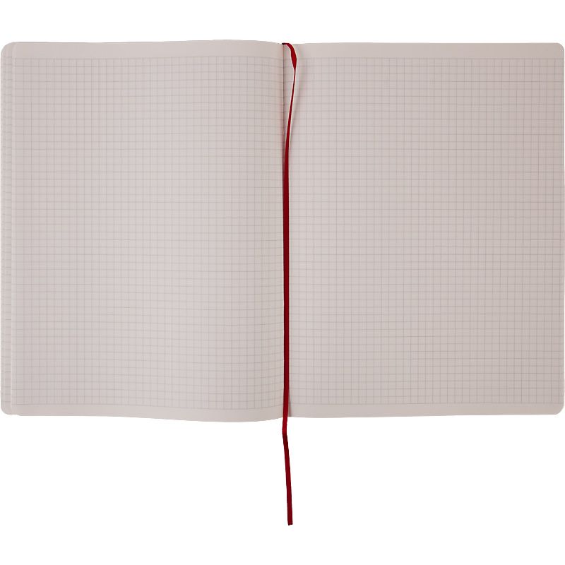 Книга записна Partner Soft L, 190*250, 96 арк, кліт, червон Книга записна Partner Soft L, 190*250, 96 арк, кліт, червон