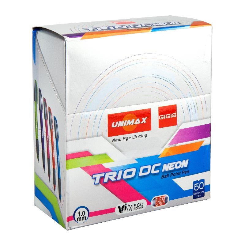 Ручка кулькова Trio Neon DC, синя Ручка кулькова Trio Neon DC, синя