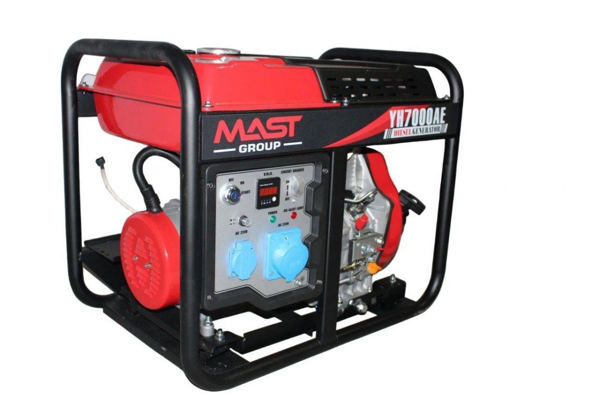 Дизель-Генератор MAST GROUP YH7000AE (ном 4,5 кВт, макс 6,3 кВА) Дизель-Генератор MAST GROUP YH7000AE (ном 4,5 кВт, макс 6,3 кВА)
