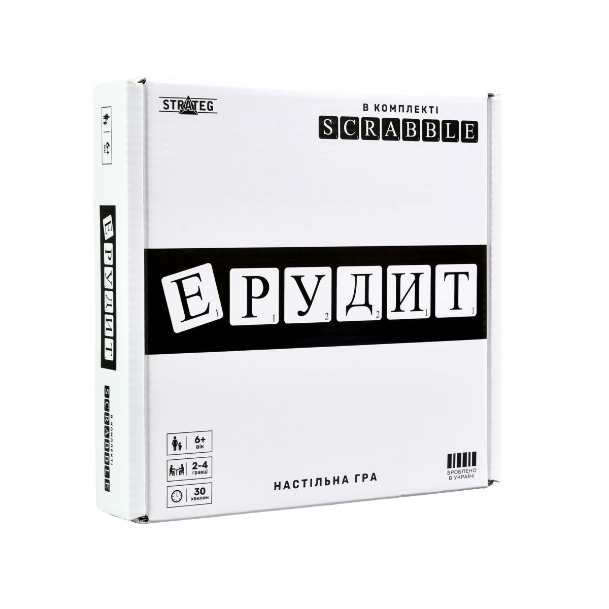 Настільна гра "Ерудит" чорно-білий укр Настільна гра "Ерудит" чорно-білий укр