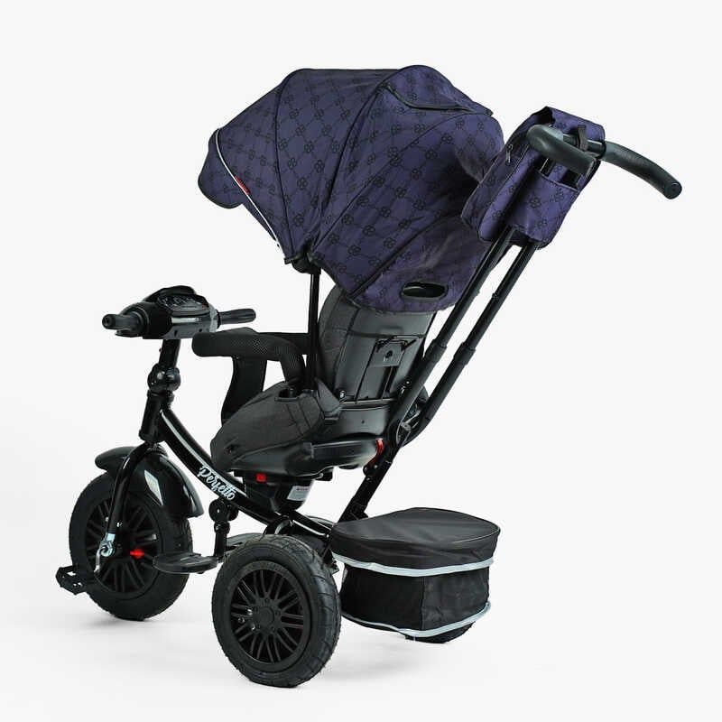 Велосипед 3-х колісний "BestTrike Perfetto" (поворотне сидіння, колеса гумові надувні, кошик, фара музична, USB, Bluetooth) фото 3 Велосипед 3-х колісний "BestTrike Perfetto" (поворотне сидіння, колеса гумові надувні, кошик, фара музична, USB, Bluetooth) фото 3
