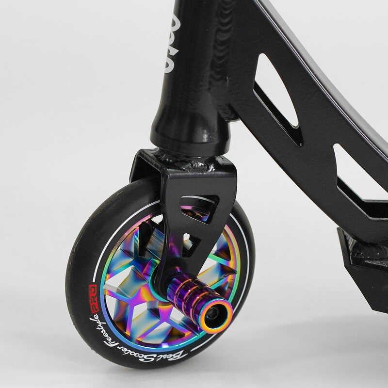 Самокат трюковий "Best Scooter" (HIC-система, ПЕГИ, алюмінієвий диск та дека, колеса PU, d=120 мм, ширина керма 58 см) фото 3 Самокат трюковий "Best Scooter" (HIC-система, ПЕГИ, алюмінієвий диск та дека, колеса PU, d=120 мм, ширина керма 58 см) фото 3