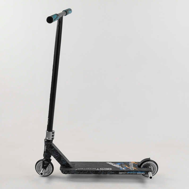 Самокат трюковий "Best Scooter. CRASH" (HIC-система, ПЕГІ, алюмінієвий диск і дека, колеса 110 мм PU, ширина керма - 57 см, в коробці) фото 3 Самокат трюковий "Best Scooter. CRASH" (HIC-система, ПЕГІ, алюмінієвий диск і дека, колеса 110 мм PU, ширина керма - 57 см, в коробці) фото 3