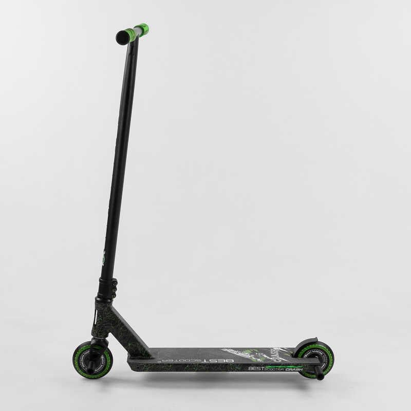 Самокат трюковий "Best Scooter. CRASH" (HIC-система, ПЕГІ, алюмінієвий диск і дека, колеса 110 мм PU, ширина керма - 57 см, в коробці) фото 3 Самокат трюковий "Best Scooter. CRASH" (HIC-система, ПЕГІ, алюмінієвий диск і дека, колеса 110 мм PU, ширина керма - 57 см, в коробці) фото 3