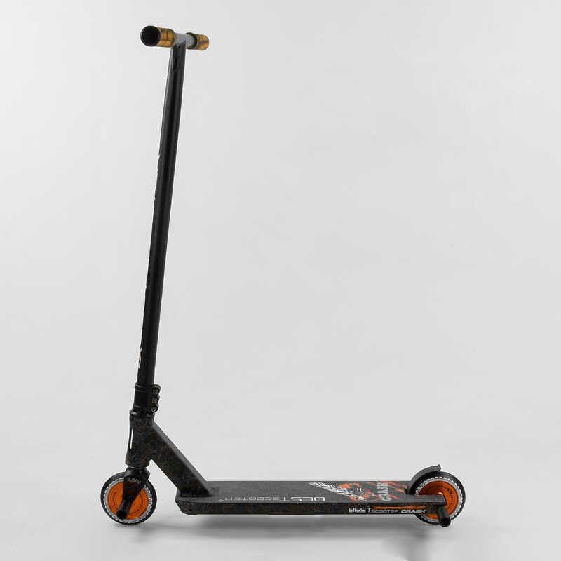 Самокат трюковий "Best Scooter. CRASH" (HIC-система, ПЕГИ, алюмінієвий диск і дека, колеса 110 мм PU, ширина керма - 57 см, в коробці) фото 3 Самокат трюковий "Best Scooter. CRASH" (HIC-система, ПЕГИ, алюмінієвий диск і дека, колеса 110 мм PU, ширина керма - 57 см, в коробці) фото 3