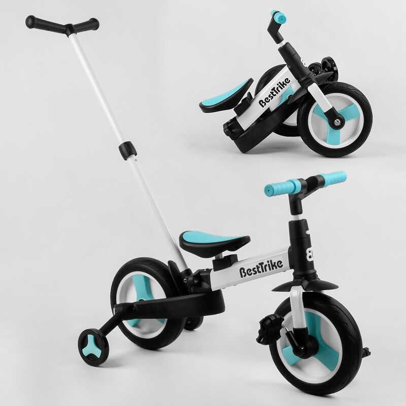 Велосипед-трансформер "Best Trike" (колеса PU 10'', батьківська ручка, знімні педалі) фото 3 Велосипед-трансформер "Best Trike" (колеса PU 10'', батьківська ручка, знімні педалі) фото 3