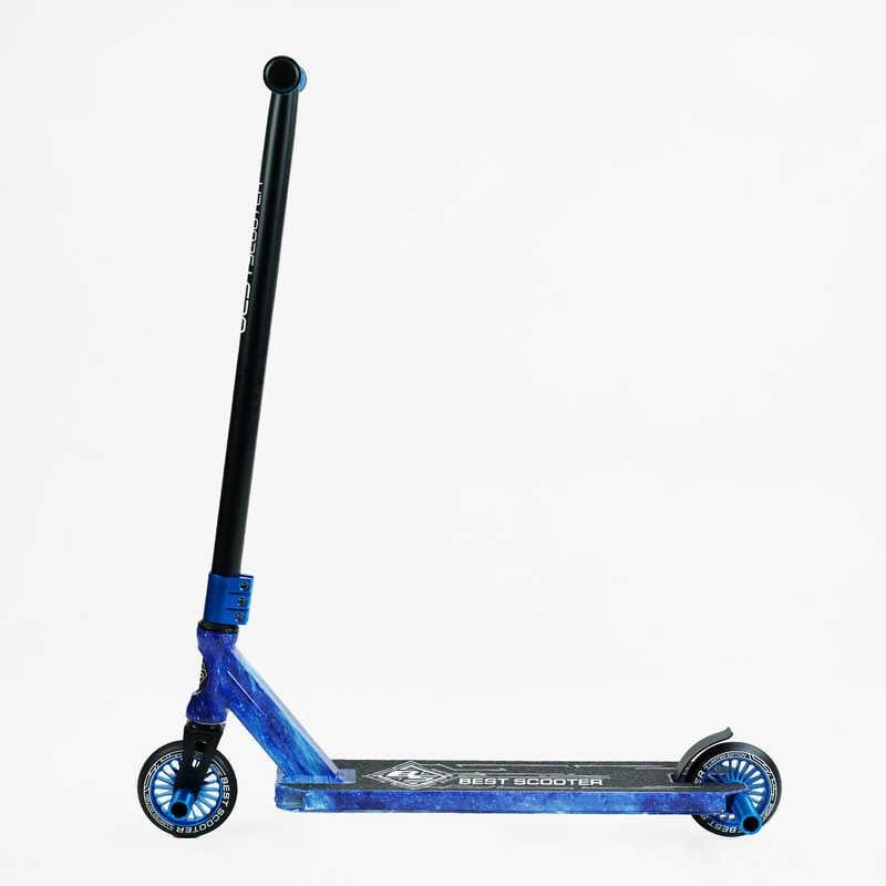 Самокат трюковий "Best Scooter" (HIC-система, ПЕГИ, алюмінієвий диск та дека з ПРИНТОМ, колеса PU, d = 110мм, ширина керма - 60 см) фото 3 Самокат трюковий "Best Scooter" (HIC-система, ПЕГИ, алюмінієвий диск та дека з ПРИНТОМ, колеса PU, d = 110мм, ширина керма - 60 см) фото 3