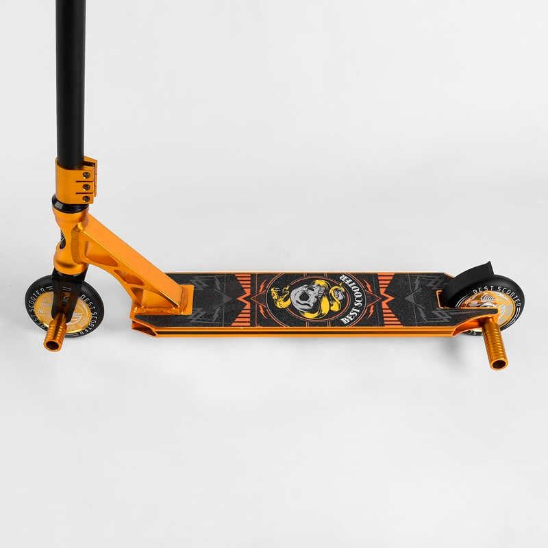 Самокат трюковий "Best Scooter" (HIC-система, ПЕГИ, алюмінієвий диск та дека, АНОДОВАНЕ ФАРБУВАННЯ, колеса PU, d = 110мм, ширина керма - 60 см) фото 3 Самокат трюковий "Best Scooter" (HIC-система, ПЕГИ, алюмінієвий диск та дека, АНОДОВАНЕ ФАРБУВАННЯ, колеса PU, d = 110мм, ширина керма - 60 см) фото 3