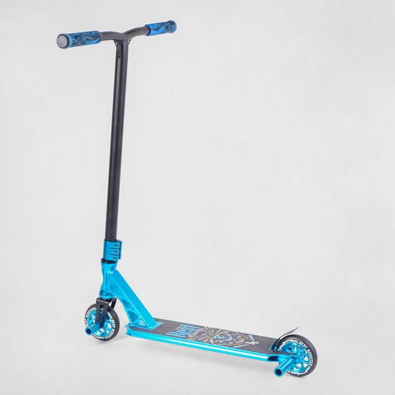 Самокат трюковий "Best Scooter" (HIC-система, ПЕГИ, алюмінієвий диск та дека, АНОДОВАНЕ ФАРБУВАННЯ, колеса PU, d=110 мм, ширина керма - 60 см) фото 3 Самокат трюковий "Best Scooter" (HIC-система, ПЕГИ, алюмінієвий диск та дека, АНОДОВАНЕ ФАРБУВАННЯ, колеса PU, d=110 мм, ширина керма - 60 см) фото 3