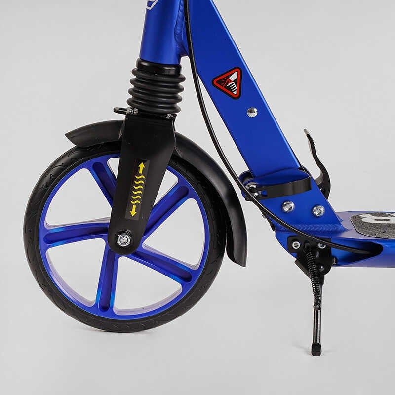 Самокат алюмінієвий "Best Scooter Factor" (ручне дискове гальмо, діаметр PU коліс - 200мм, 2 амортизатори, підсклянник) фото 3 Самокат алюмінієвий "Best Scooter Factor" (ручне дискове гальмо, діаметр PU коліс - 200мм, 2 амортизатори, підсклянник) фото 3