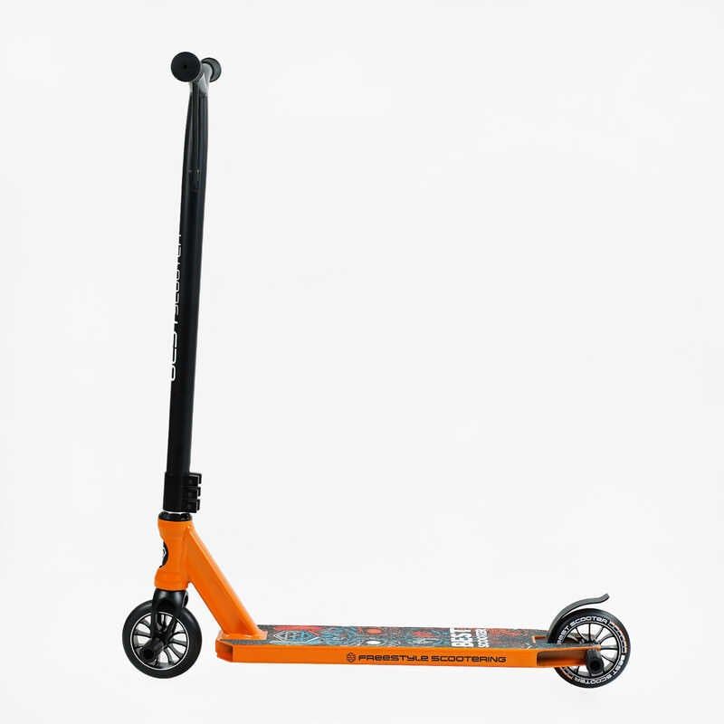 Самокат трюковий "Best Scooter" (HIC-система, Пегі, алюмінієвий диск і дека, колеса PU d-110мм, ширина керма - 52 см, висота - 83 см) фото 3 Самокат трюковий "Best Scooter" (HIC-система, Пегі, алюмінієвий диск і дека, колеса PU d-110мм, ширина керма - 52 см, висота - 83 см) фото 3