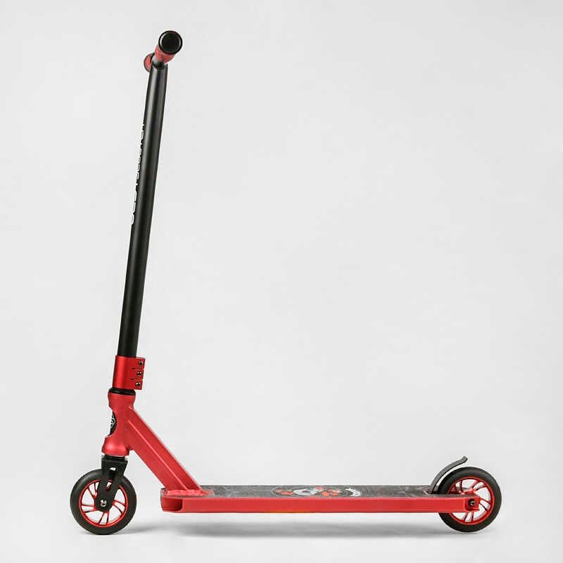 Самокат трюковий "Best Scooter" (HIC-система, ПЕГИ, алюмінієвий диск та дека, АНОДОВАНЕ ФАРБУВАННЯ, колеса PU, d=110 мм, ширина керма – 58 см) фото 3 Самокат трюковий "Best Scooter" (HIC-система, ПЕГИ, алюмінієвий диск та дека, АНОДОВАНЕ ФАРБУВАННЯ, колеса PU, d=110 мм, ширина керма – 58 см) фото 3