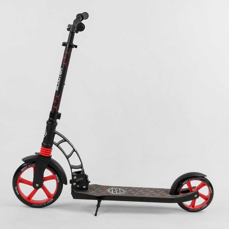Самокат двоколісний "Best Scooter" (колеса PU, d переднього колеса - 23 см, d заднього колеса - 18 см, 1 амортизатор) фото 3 Самокат двоколісний "Best Scooter" (колеса PU, d переднього колеса - 23 см, d заднього колеса - 18 см, 1 амортизатор) фото 3