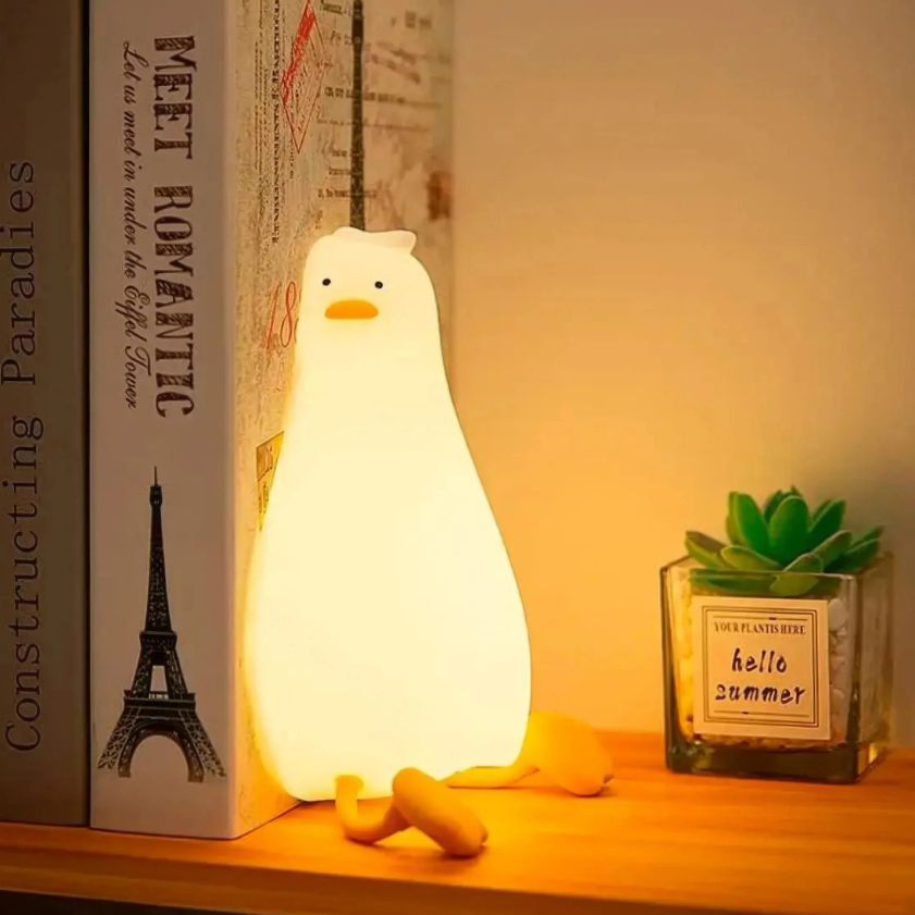 Нічник силіконовий "Качка Lie in peace duck sleep Lamp", акумулятор фото 3 Нічник силіконовий "Качка Lie in peace duck sleep Lamp", акумулятор фото 3