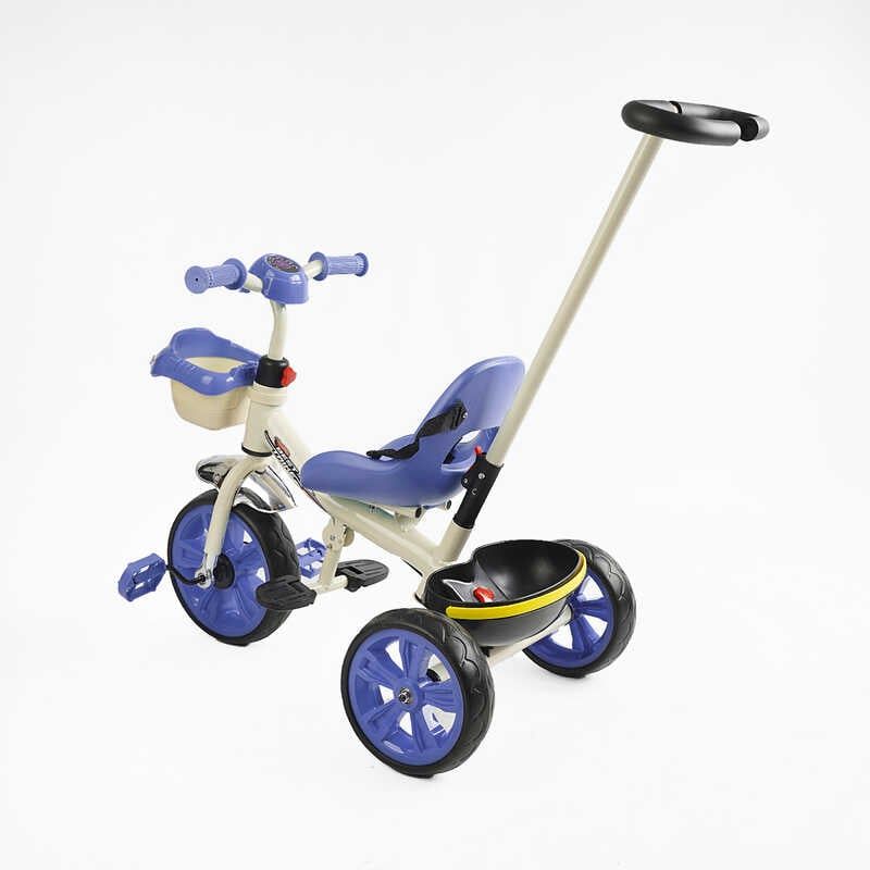 Велосипед 3-х колесный Best Trike колеса EVA переднее 10”, заднее 8”, стальная рама, УКР ОЗУЧЕНИЕ, родительская ручка, в коробке  фото 3