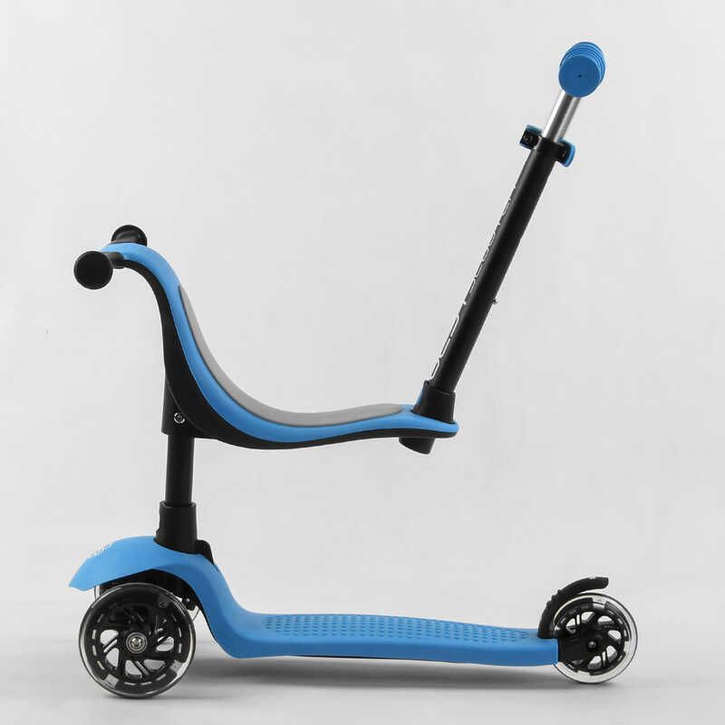 Самокат триколісний Best Scooter PL-422 колеса PU зі світлом, сидіння, батьківська ручка, в коробці фото 3 Самокат триколісний Best Scooter PL-422 колеса PU зі світлом, сидіння, батьківська ручка, в коробці фото 3