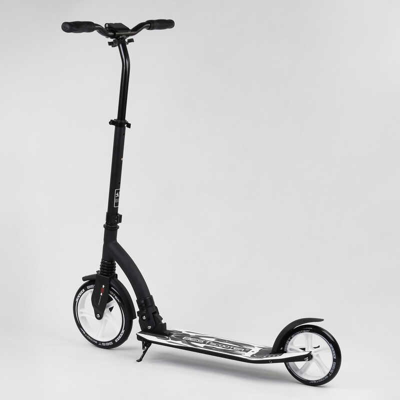 Самокат двоколісний Best Scooter 75343 колеса PU - переднє 23 см, заднє - 20 см, 1 амортизатор, широкий руль, зажим руля, в коробці фото 3 Самокат двоколісний Best Scooter 75343 колеса PU - переднє 23 см, заднє - 20 см, 1 амортизатор, широкий руль, зажим руля, в коробці фото 3