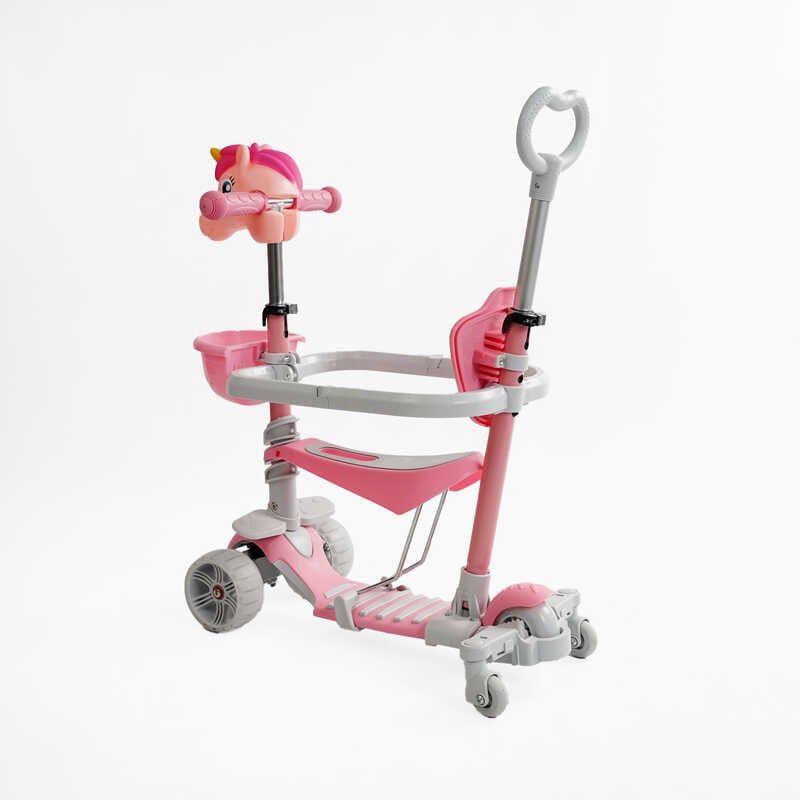 Самокат 5в1 "Best Scooter", з ДОП. КОЛЕСАМИ, захисний бампер, PU колеса зі світлом, в коробці фото 3 Самокат 5в1 "Best Scooter", з ДОП. КОЛЕСАМИ, захисний бампер, PU колеса зі світлом, в коробці фото 3