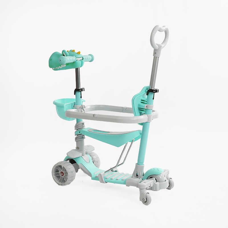 Самокат 5в1 "Best Scooter", з ДОП. КОЛЕСАМИ, захисний бампер, PU колеса зі світлом, в коробці фото 3 Самокат 5в1 "Best Scooter", з ДОП. КОЛЕСАМИ, захисний бампер, PU колеса зі світлом, в коробці фото 3