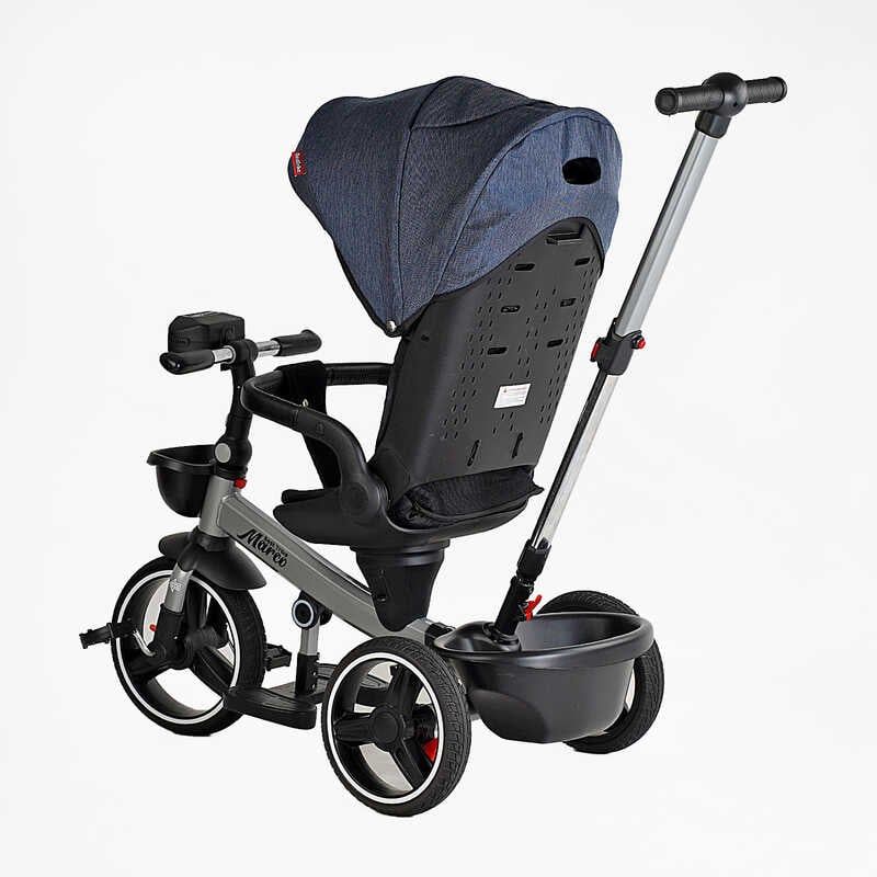 Велосипед "BestTrike Marco" (поворотне сидіння, складне кермо, колеса з прогумованим PU, кошик, телескопічна ручка, фара музична) фото 3 Велосипед "BestTrike Marco" (поворотне сидіння, складне кермо, колеса з прогумованим PU, кошик, телескопічна ручка, фара музична) фото 3
