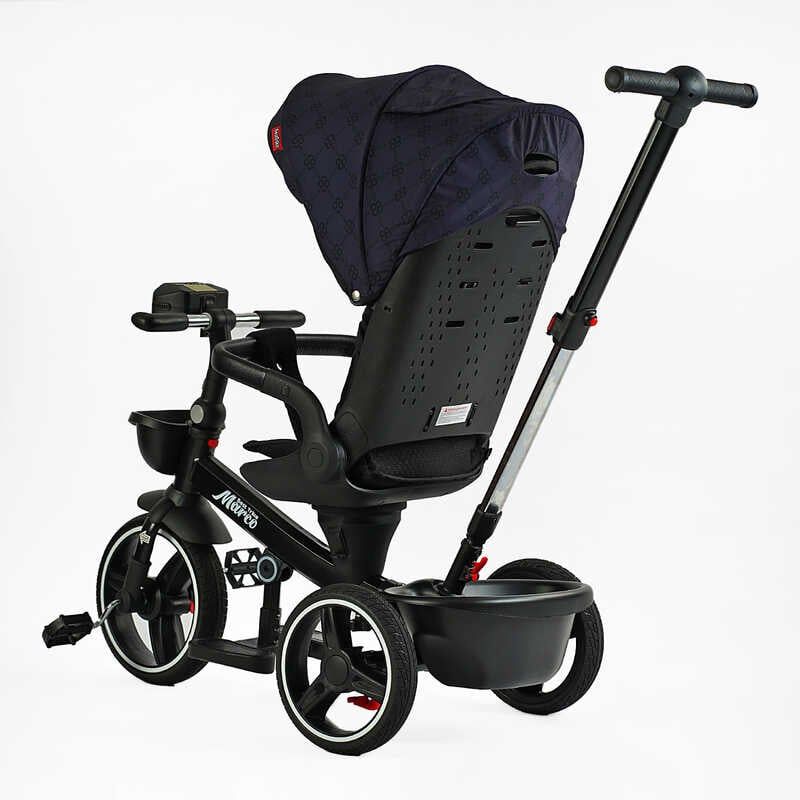 Велосипед "BestTrike Marco" (поворотне сидіння, складне кермо, колеса з прогумованим PU, кошик, телескопічна ручка, фара музична) фото 3 Велосипед "BestTrike Marco" (поворотне сидіння, складне кермо, колеса з прогумованим PU, кошик, телескопічна ручка, фара музична) фото 3