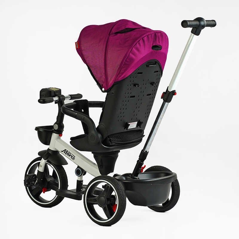 Велосипед "BestTrike Marco" (поворотне сидіння, складне кермо, колеса з прогумованим PU, кошик, телескопічна ручка, фара музична) фото 3 Велосипед "BestTrike Marco" (поворотне сидіння, складне кермо, колеса з прогумованим PU, кошик, телескопічна ручка, фара музична) фото 3
