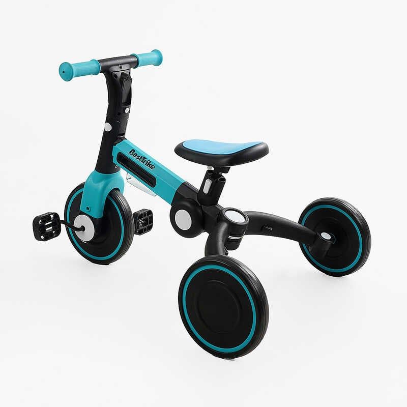 Велосипед 3-х колісний BS-77552 Best Trike (1) колеса EVA переднє 8’’, заднє 6’’, нейлонова рама, трансформується у велобіг, підсвічування, в коробці фото 3 Велосипед 3-х колісний BS-77552 Best Trike (1) колеса EVA переднє 8’’, заднє 6’’, нейлонова рама, трансформується у велобіг, підсвічування, в коробці фото 3