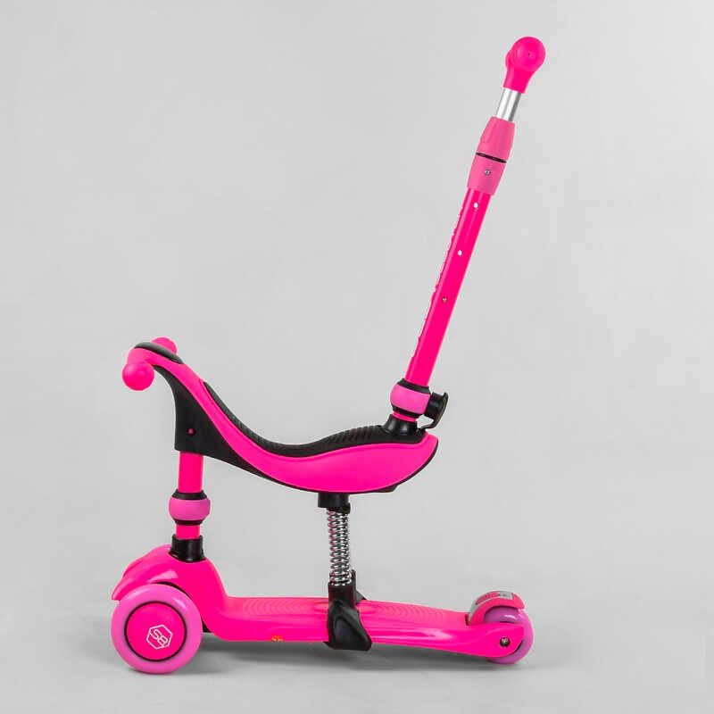Самокат-велобіг 3в1 триколісний BS-23180 (4) Best Scooter, 3 колеса PU зі світлом, сидіння, амортизатори, батьківська ручка фото 3 Самокат-велобіг 3в1 триколісний BS-23180 (4) Best Scooter, 3 колеса PU зі світлом, сидіння, амортизатори, батьківська ручка фото 3