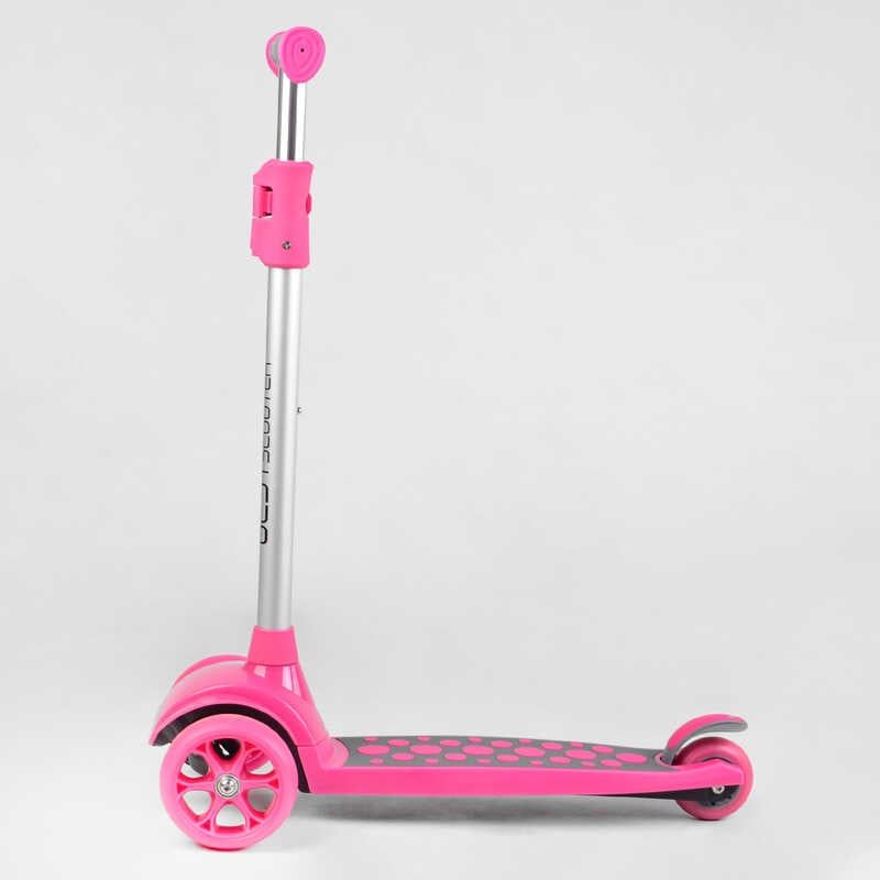 Самокат триколісний LK-61022 Best Scooter (4) СВІТЛО ДЕКИ, КОЛІС І ДИСКІВ, знімне кермо, передні колеса PU 120х35мм, задні колеса PU 80х30мм фото 3 Самокат триколісний LK-61022 Best Scooter (4) СВІТЛО ДЕКИ, КОЛІС І ДИСКІВ, знімне кермо, передні колеса PU 120х35мм, задні колеса PU 80х30мм фото 3